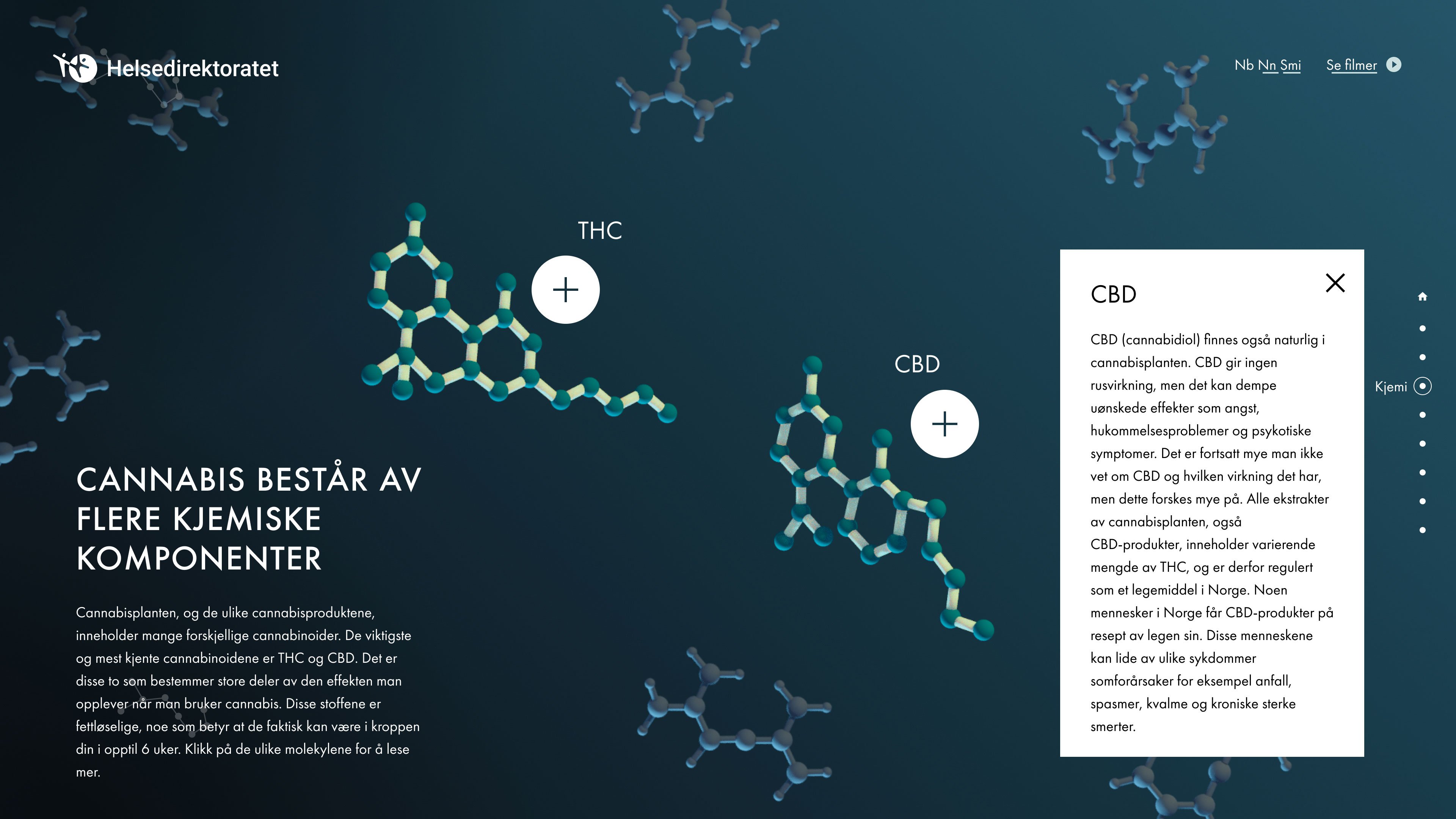illustrasjon av molekyler