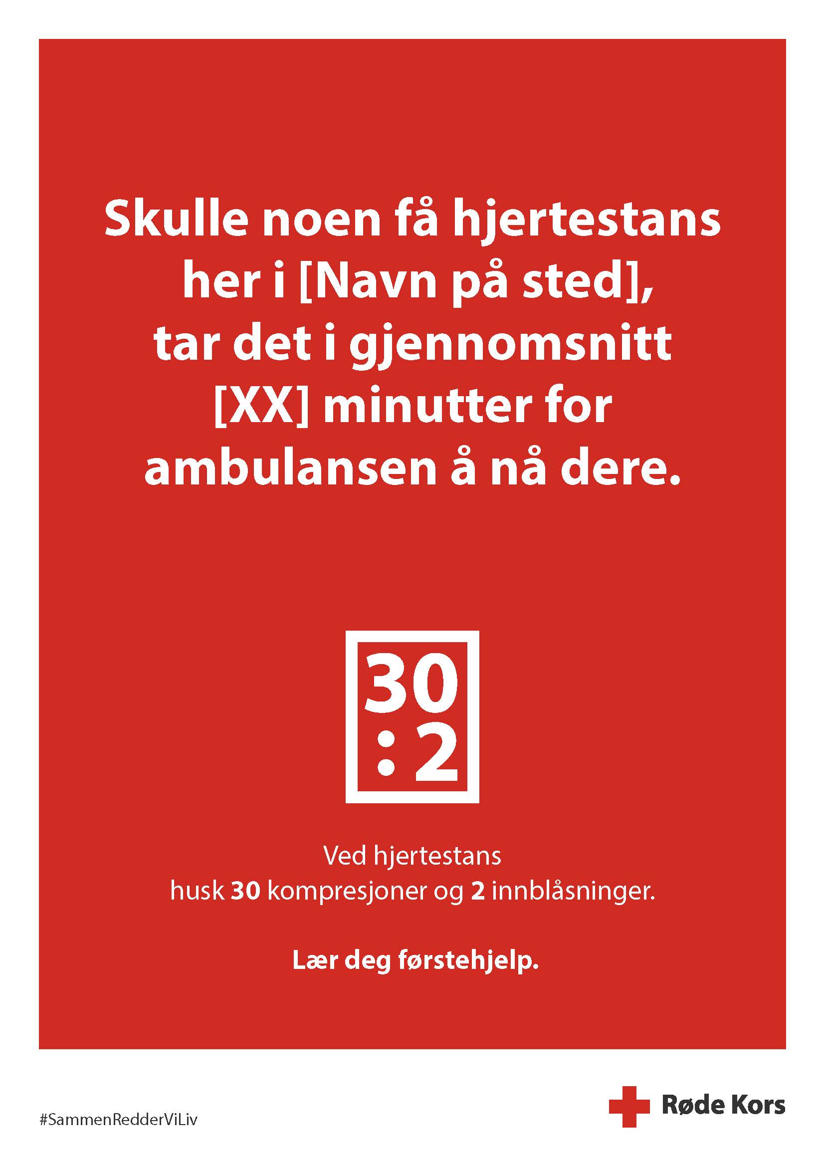 Plakat som sier