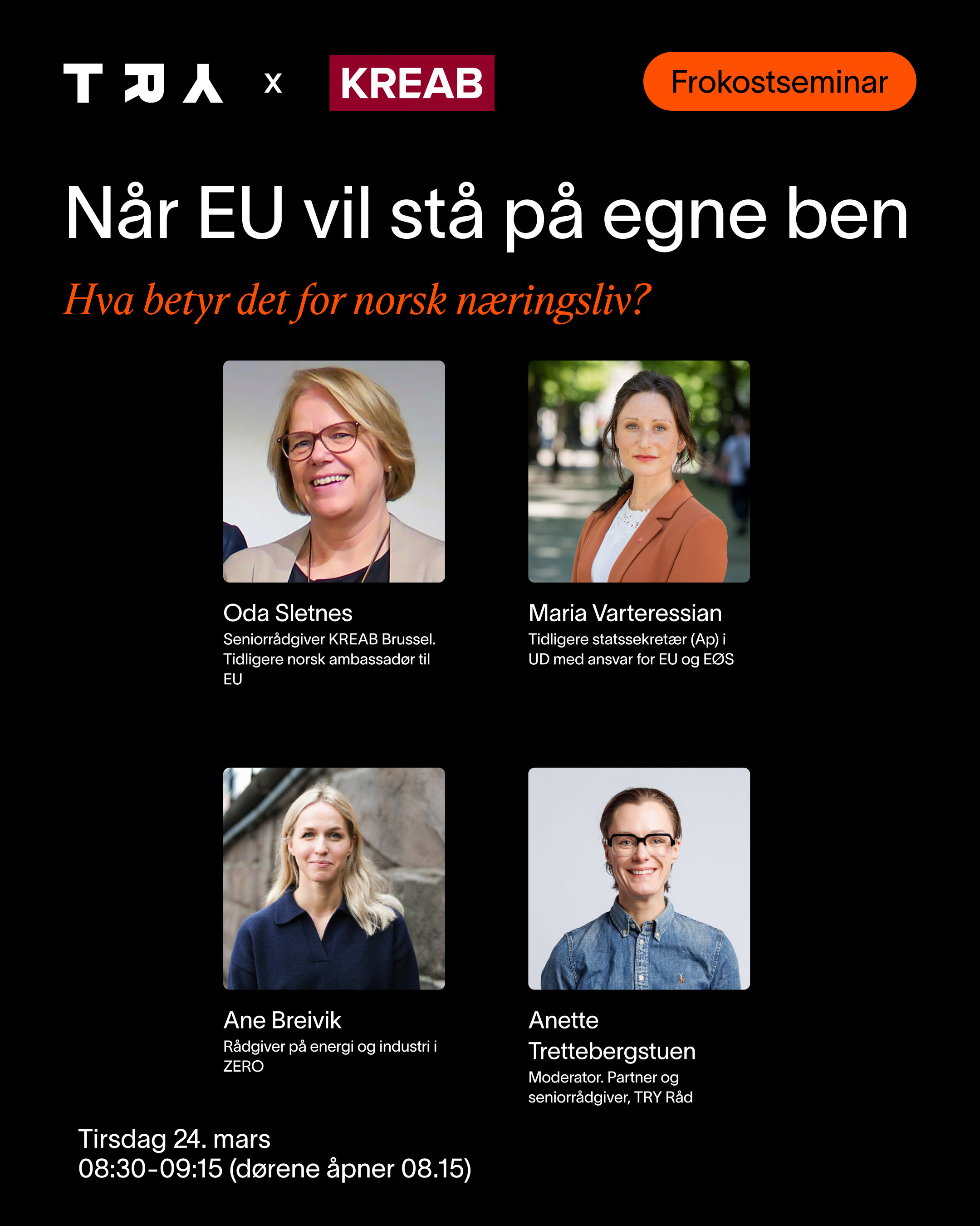 Når EU vil stå på egne ben – hva betyr det for norsk næringsliv?