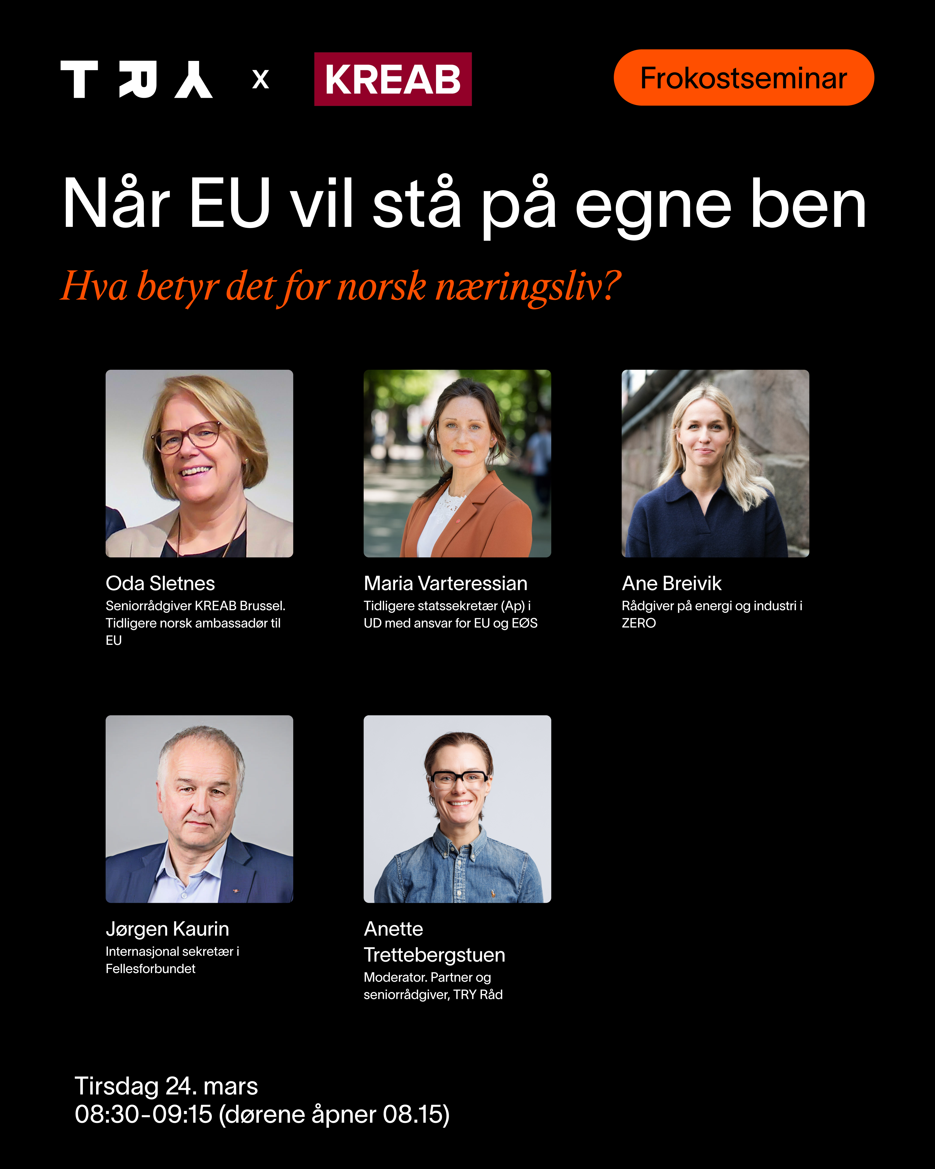 Når EU vil stå på egne ben – hva betyr det for norsk næringsliv?